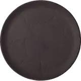 Блюдо для пиццы «Базальт» керамика D=285,H=20мм черный,матовый