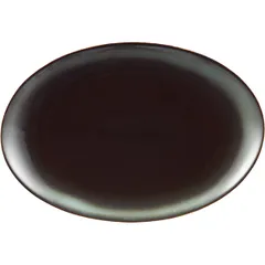 Dish “Trend Corten” oval  porcelain , L=30, B=21cm  dark green.