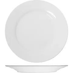 Plate “Kunstwerk” small  porcelain  D=270, H=25mm  white