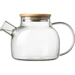 Чайник заварочный «Проотель» термост.стекло,дерево 1л D=13,H=13,L=21см прозр.,св. дерево, изображение 2