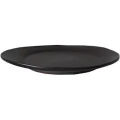 Plate “Carbon” small  porcelain  D=32cm  black