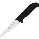 Нож кухонный универсальный сталь,пластик ,L=250/120,B=24мм черный,металлич.