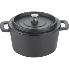 Кастрюля для запекания «Эмбер Каст Мэтт» чугун 0,7л D=14,H=7см черный, изображение 3