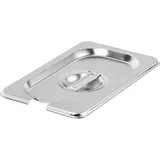 Крышка для гастроемкости GN 1/9 с вырезом для ложки сталь нерж. ,H=3,L=18,B=11см металлич.