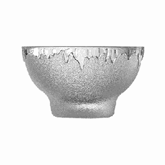 Креманка «Ваффл» стекло 200мл D=105,H=63мм прозр.,коричнев.