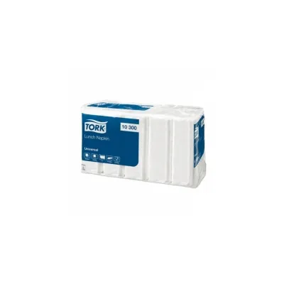 Салфетки бумажные Tork  24*24, белые, 1 слой, листов 200/в коробе 20