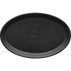 Plate “Onyx” oval ceramics ,L=25,B=16.5cm black