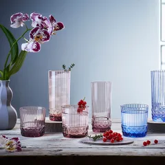 Олд фэшн (стакан) «Америка 20х» стекло 300мл D=68,H=83мм розов., изображение 2