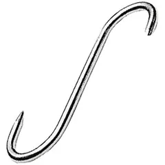 Hook for meat up to 40 kg  stainless steel , L=100, B=38mm  metal.