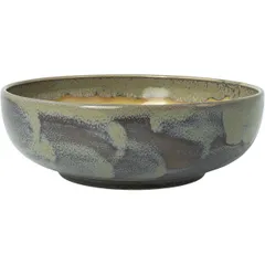 Salad bowl “Aurora Revolution Granite”  porcelain  D=17.5 cm  beige, brown.