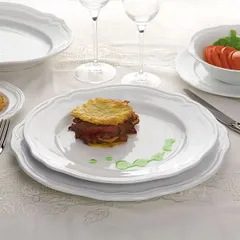 Тарелка «Опера» мелкая фарфор D=16см белый, изображение 2