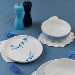 Тарелка «Ориенталь» десертная фарфор D=19см белый,синий, изображение 4