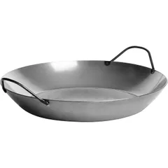 Paella pan steel D=36,H=7cm black