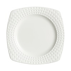 Тарелка «Сатиник» квадратная фарфор ,L=15,B=15см белый
