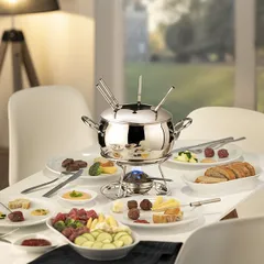 Мармит для фондю «Два в одном» набор сталь нерж.,сталь нерж. 2,2л D=22,H=23см металлич., изображение 3