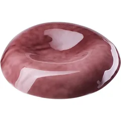 Dish for serving “Suringa”  porcelain  50ml  D=19/13cm  burgundy, pink.