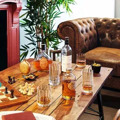 Олд фэшн (стакан) «Фасетте» стекло 320мл D=75,H=97мм прозр., изображение 4