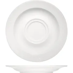 Saucer “Karat” porcelain D=160,H=18mm white