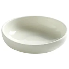 Plate for butter “Base”  porcelain  D=6cm  white, matte