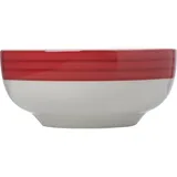 Чашка бульонная «Рэд Лайн» фарфор 285мл D=12см белый,красный