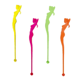 Мешалки для коктейлей «Афродита»[100шт] пластик ,L=16см разноцветн.