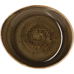 Тарелка пирожковая «Крафт Браун» фарфор D=155,H=20,L=155,B=130мм коричнев.