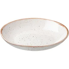 Тарелка глубокая «Пунто Бьянка» для плова фарфор 1,5л D=305,H=15мм белый,черный, изображение 2