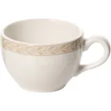 Чашка кофейная «Антуанетт» фарфор 85мл D=65,H=50,L=85мм белый,олив.