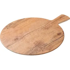 Блюдо для подачи с ручкой пластик D=32см бежев., изображение 3