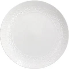 Plate “Jasmine” small  porcelain  D=28cm  white