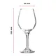 Бокал для вина «Амбер» стекло 460мл D=9,H=22см прозр., Объем по данным поставщика (мл): 460, изображение 3