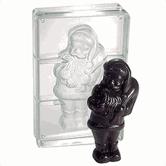 Mold for chocolate “Santa Claus”  plastic , H=20.5 cm