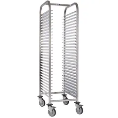 Tray trolley 600*400mm, 30 tiers  stainless steel , H=170, L=70, B=53cm  silver.