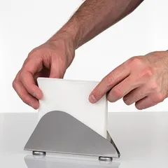 Салфетница сталь ,H=75,L=167,B=20мм серебрист., изображение 3