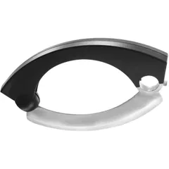 Нож для пиццы сталь нерж.,пластик черный,металлич., изображение 3