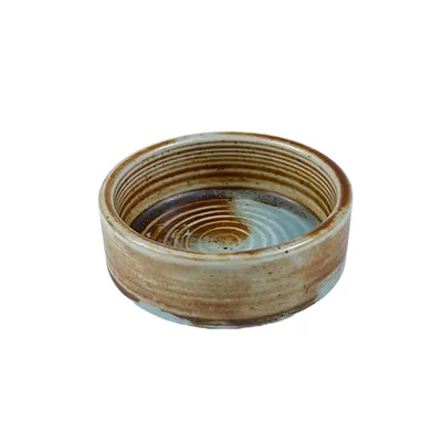 Соусник «Корал» фарфор 30мл D=6см коричнев.,бирюз.