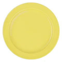 Тарелка «Акварель» Принц мелкая фарфор D=240,H=27мм желт.