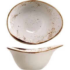 Salad bowl “Kraft” porcelain 450ml ,H=75,L=180,B=140mm white