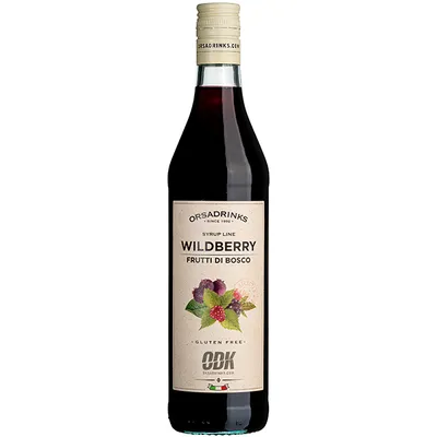 Сироп «Лесные Ягоды» ODK уцененный стекло 0,75л D=65,H=305мм