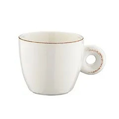 Чашка 70мл кофейная d=65мм h=54мм Ретро корич.край (блюдце 70655)