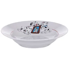 Тарелка глубокая «Далматинцы» детская фарфор 250мл D=20,H=5см белый, изображение 2