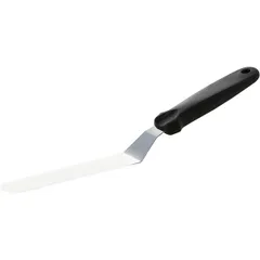 Curved kitchen spatula  stainless steel, plastic , L=133/155, B=32mm  metallic, black