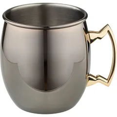 Кружка для коктейлей «Московский мул» античный никель сталь нерж. 0,5л D=85,H=100мм никелев.,золотой, изображение 2