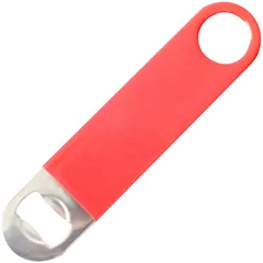Открывалка для бутылок «Пробар» сталь нерж.,пластик ,L=180,B=45мм красный,серебрист.
