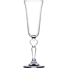 Flute glass “Romance” glass 140ml D=7,H=24cm clear.