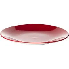 Тарелка «Фиренза Ред Контур» фарфор D=305,H=30мм красный,белый, изображение 2