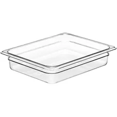 Gastronorm container (1/2)  polycarbonate  3.9 l , H=65, L=325, B=265mm  transparent.