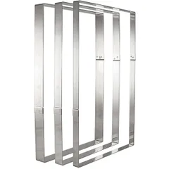 Pastry frame stainless steel ,H=34,L=564,B=370mm metal.