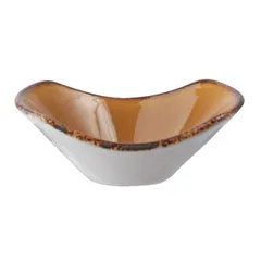 Salad bowl “Terramesa Musted”  porcelain  240ml  D=165, H=60, L=170, B=130mm  light brown.