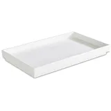 Блюдо сервировочное «Азия  Плюс» прямоугольное пластик ,L=26,5,B=16,2см белый